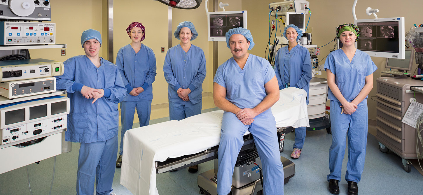 A group of WDH surgery specialists in our surgical care center.