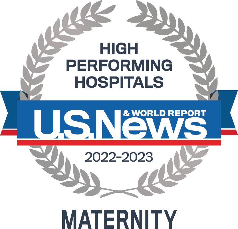 U.S. News and World Report High-Performing Hospitals 2022-2023 Maternity badge